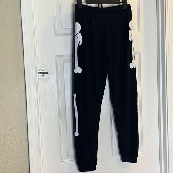Chaser Black Joggers Skeleton Bone Size Small - Picture 4 of 9